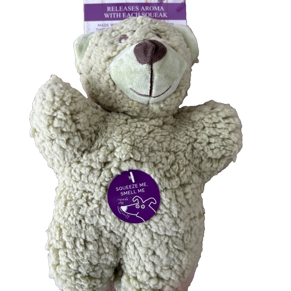 Multipet Aromadog Teddy Bear Therapeutic Essential Oil Fleece Man Plush Dog Toy